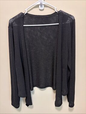 HALARA Black Open-Front Women's Cardigan